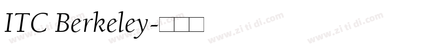 ITC Berkeley字体转换